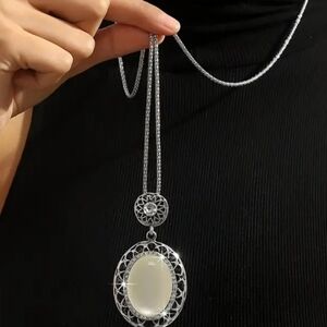 Silver necklace with pendant